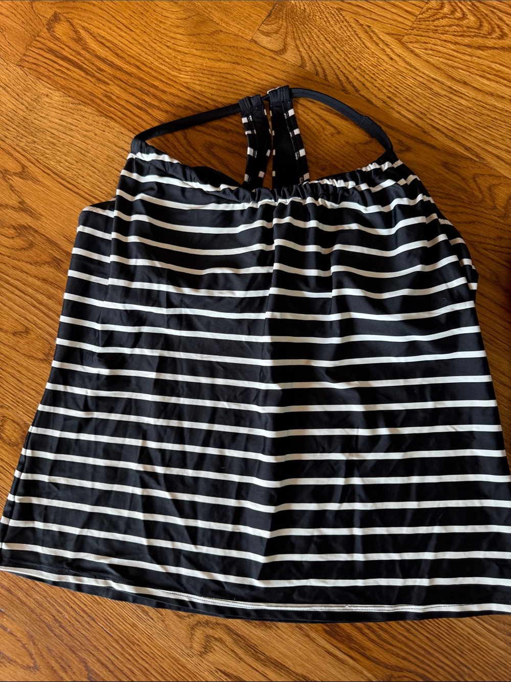 Kona Sol Tankini Swim Top Bundle Size L Black & White Stripe + Abstract Print - Picture 2 of 11